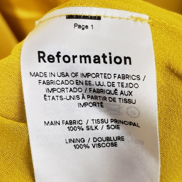 Reformation Nerida Silk Dress Size 2 - Picture 11 of 15